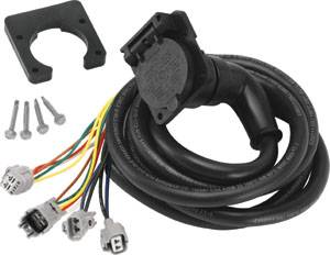 Bargman - Bargman 90 Degree Fifth Wheel Adapter Harness, 7-Way Flat Pin Connector Assembly 7 ft., Toyota
