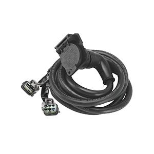 Bargman - Bargman 90 Degree Fifth Wheel Adapter Harness, 7-Way Flat Pin Connector Assembly 9 ft., Ford