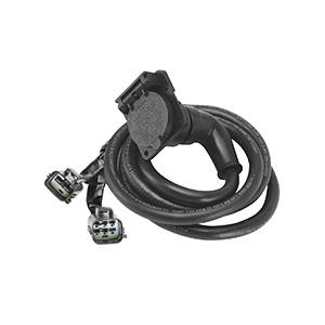 Bargman - Bargman 90 Degree Fifth Wheel Adapter Harness, 7-Way Flat Pin Connector Assembly 7 ft., Ford