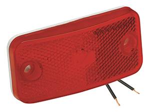 Bargman - Bargman Clearance Light #178 Red with White Base with Foam Gasket