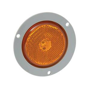 Bargman - Bargman 2.5" Round LED Amber Clearance Light with Mounting Flange