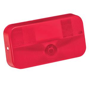 Bargman - Bargman Replacement Part, Taillight Lens Red with License Bracket for #30-92-003 & 108