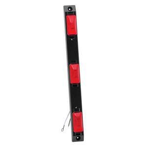 Bargman - Bargman ID Light Bar Red, Incandescent (Mounting Holes Located Outboard of Lights)