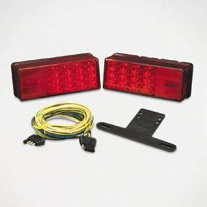 Bargman - Bargman Trailer Light Kit LED Over 80" 3x8 Low Profile