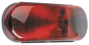 Bargman - Bargman Taillight Sealed Stop, Tail, Turn 6" Oblong with Grommet and Standard Pigtail