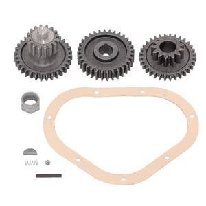Bulldog - BULLDOG Replacement Part, 2-Speed 12K  Jack Gear Assembly Includes: Grooved Pin (1), Spring (1), Chrome Steel Ball (1), Spur Gear 29T, Intermediate Spur Gear (1), Input Spur Gear 16T/29T (1), Woodruff Key (1) & 2-Speed Gearbox Gasket (1)