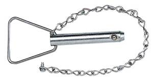 Bulldog - BULLDOG Replacement Part, 9/16" Pull Pin w/12-1/4" Chain & Drive Screw for 2,000 lbs. Jacks & 5,000 lbs. Topwind Jack Only
