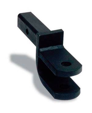 Draw-Tite - Draw-Tite Clevis Ball Mount, 2" Sq. Hollow Shank, 11" Length, Rating 6,000/600 lbs. as Ball Mount w/1-1/4" Drop, Rating 6,000/600 lbs. as Clevis Mount w/3" Drop, 1" Holes, Black Finish