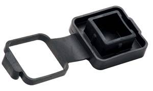 Draw-Tite - Draw-Tite Hitch Hider Tube Cover, 2" Sq. Receivers w/Built-In 4-Flat Electrical Cover