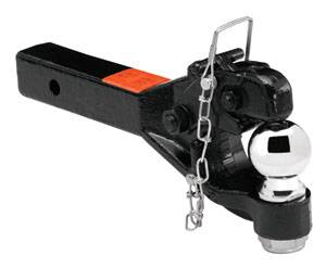Draw-Tite - Draw-Tite Receiver Mount Pintle Hook w/2-5/16" Ball, 2" Sq. Solid Shank (Inc. Grade 8 Hardware) Hook Rating 12,000 lbs. (GTW), Ball Rating 12,000 lbs. (GTW), 2,400 lbs. (VL), Black