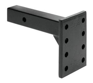Draw-Tite - Draw-Tite Pintle Hook Receiver Mount, 2" Sq. Solid Shank, 7-5/8" Length, 12,000 lbs. (GTW), 1,200 lbs. (TW), Black
