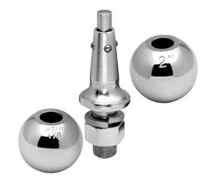 Draw-Tite - Draw-Tite Interchangeable Hitch Ball, 1" Shank, 1-7/8" & 2" Balls, 8,000 lbs. Rating