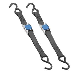Fulton - Fulton Bow Cambuckle Tie Down, 1" x 36", 300 lbs. Load Capacity & 900 lbs. Break Strength, Stainless Steel (2 pack)
