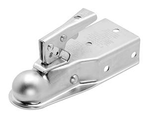 Fulton - Fulton Coupler, Straight Channel, Ball Size 1-7/8", 3" Tongue Mount Width, Zinc Finish, Rating 2,000 lbs.