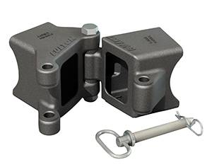 Fulton - Fulton Fold-Away™ Weld-On Hinge Kit, 3" x 3" Trailer Beam, Raw Finish, Rating 5,000 lbs.