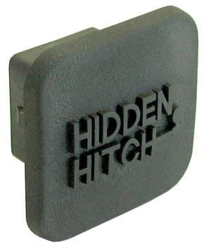 Hidden Hitch - Hidden Hitch Class I & II 1-1/4" Sq. Receiver Cover w/Hidden Hitch Logo, Rubber