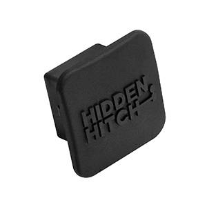 Hidden Hitch - Hidden Hitch Class I & II 1-1/4" Sq. Receiver Cover w/Hidden Hitch Logo, Rubber (24 pack)