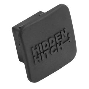 Hidden Hitch - Hidden Hitch Class III/IV 2" Sq. Receiver Cover w/Hidden Hitch Logo, Rubber
