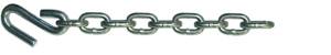 Highland - Highland Safety Chain, Class II GVWR 3,500 lbs. 24", 1/4" Proof Coil, Grade 30 S-Hook, One End