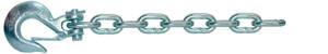 Highland - Highland Safety Chain, Class IV GVW 16,200 lbs. 35", 1/2" Proof Coil, 3/8" Clevis Slip Hook w/Latch, High Test Grade 43