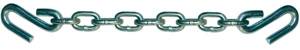 Highland - Highland Safety Chain, Class I GVWR 2,000 lbs. 48", 3/16" Proof Coil, Grade 30 S-Hook, Both Ends
