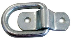 Highland - Highland Recessed Rope Ring, 1,200 lbs., 10 Ga. Steel D-Ring, .225 Dia., Zinc