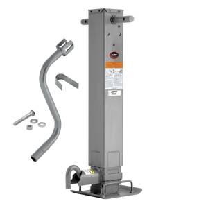 Pro Series - Pro Series Pro Series™ Weld-On Jack Square Tube, 12,000 lbs., Sidewind, 12-1/2" Travel, Adjustable Non-Spring Return Dropleg w/Additional Travel of 13-1/2", Includes Crank Handle