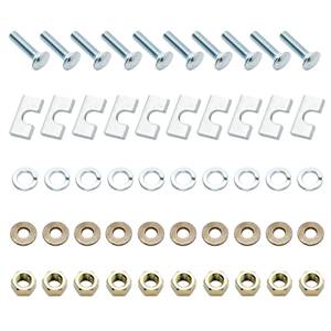 Reese - Reese Replacement Part, Installation Hardware for #58058 (10 - Bolt Design) (Contains: (10) Carriage Bolt 1/2"-13 x 2" GR5, (10) Hex Nut 1/2"-13 GR5, (10) 1/2" Plated Lockwasher, (10) Conical Washer 1/2" & (10) Block 5/16" x 1" x 2")