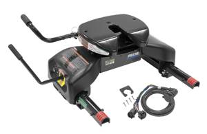 Reese - Reese Elite™ Series Fifth Wheel 18K w/Slider Unit (Pre-Assembled) & 90 Degree Fifth Wheel Adapter Harness #50-97-410