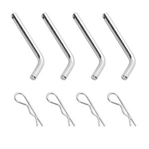 Reese - Reese Replacement Part, Hole Style Pins (Qty. 4) & Clips (Qty. 4) for Reese Outboard Fifth Wheel Mounting Rails #30153