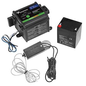 Tekonsha - Tekonsha Breakaway System for 1 to 3 Axle Trailers w/Electric Brakes, Includes Battery Box, 5 Amp Battery w/Push to Test LED Test Meter, Integrated Multi-Stage Charger and 48" Tekonsha Breakaway Switch