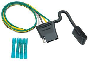 Tekonsha - Tekonsha 4-Flat Wiring Kit, Contains 12" 16 ga. for Vehicles w/Factory Wiring Harness w/o Plug