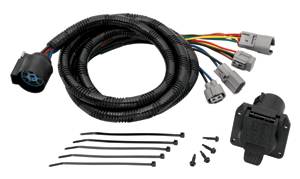 Tow Ready - Tow Ready Fifth Wheel Adapter Harness, 7-Way Flat Pin U.S. Car Connector Assembly 7 ft., Toyota