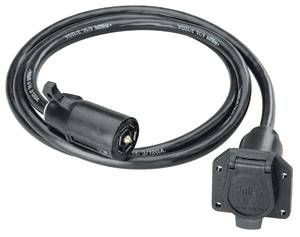 Tow Ready - Tow Ready 7-Way U.S. Car End to 7-Way Trailer End Extension Cable 7'