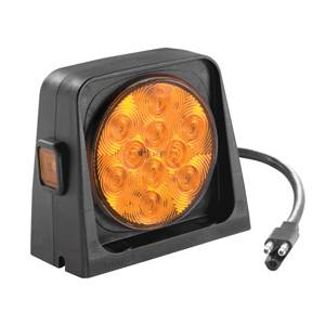 Wesbar - Wesbar Replacement Part, Single LED AG Light w/3-Way Plug - Lens" Rear-Red, Front-Amber