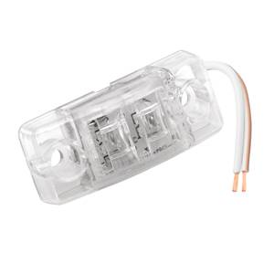 Wesbar - Wesbar Clearance Light LED Waterproof Clear Lens w/Red Diodes