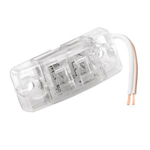 Wesbar - Wesbar Clearance Light LED Waterproof Clear Lens w/Amber Diodes