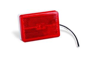 Wesbar - Wesbar Clearance Light LED Waterproof Red w/Reflex w/White Base