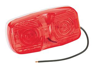 Wesbar - Wesbar Side Marker/Clearance Light, Red, w/Dual Bulbs