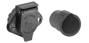 Wesbar - Wesbar 7-Way Round Pin Ag Vehicle End Connector