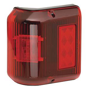 Bargman - Copy of Bargman Side Marker Clearance Light LED #86 Wrap-Around Red with Black Base *NEW*