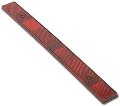 Custer Products - Custer RFL-12R 12 in. x 1 in. Conspicuity Reflector Red - Adhesive