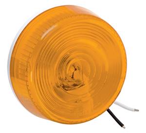 Bargman - BARGMAN 34-073834 CLEARANCE/SIDE MARKER LIGHT - AMBER - 2-3/4" ROUND - DOUBLE WIRE