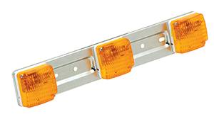 Wesbar - Wesbar 003301 ID Light Bar - Standard - Amber - Zinc Plated