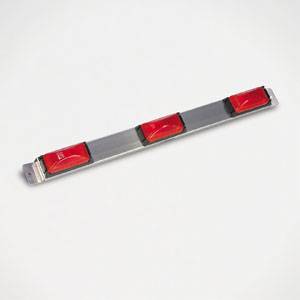 Wesbar - Wesbar 003309 Waterproof ID Light Bar - Stainless Steel - 15 Series - Red