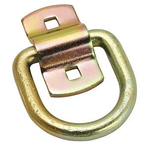 Tow Ready - Tow Ready 63024 Forged D-Ring w/Mounting Bracket, 1/2", 12,000 lbs., Yellow Zinc