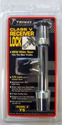 Trimax Locks - Trimax Locks T5 Premium 5/8 in. Diameter Receiver Lock Wider Span 3-1/4 in.