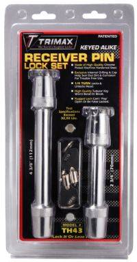 Trimax Locks - Trimax Locks TH43 Premium Rapid Hitch Keyed Alike Lock  Set