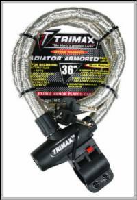 Trimax Locks - Trimax Locks TG2236SX Ironclad 3' X 22mm High Security Armor Plated Stainless Steel Locking Cable