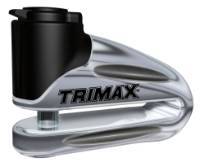 Trimax Locks - Trimax Locks T665LC Hardened Metal Disc Lock 10mm Pin - Long Throat with Pouch - Chrome